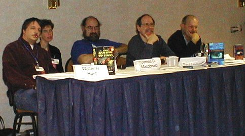 Walter H. Hunt,  E. J. McClure, James D. Macdonald, Paul Levinson, Joe Haldeman Discuss the Future of War