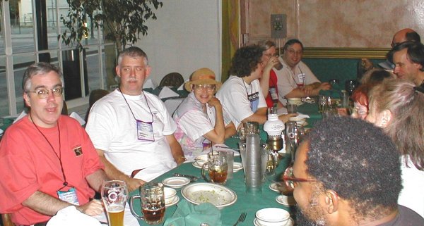 Program Ops Wednesday Night Dinner - Jim Mann, Bill Parker, Sue Wheeler, Rebekah Jensen, Ann Broomhead, Tim Szeuzuiel